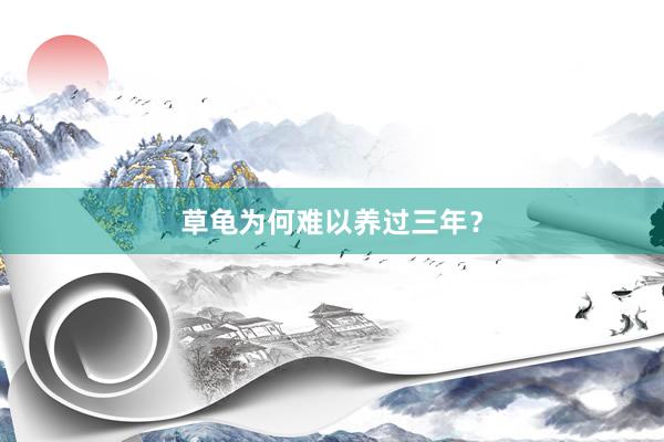草龟为何难以养过三年？